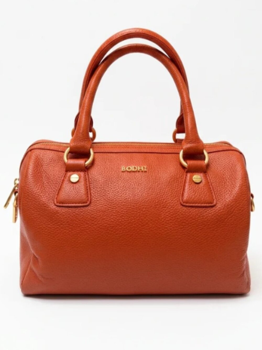 BODHI Bag “Doctor Satchel” Gold Hardware Zip  · Orange BBW00092388
